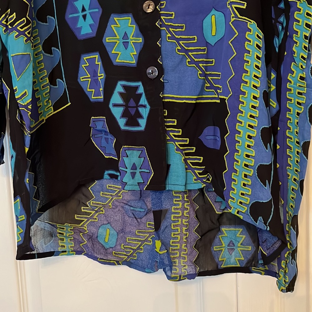 Chico’s Printed Button Down Blouse - image 6